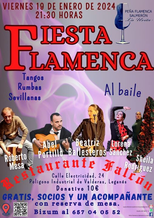 Fiesta flamenca en Restaurante Falcón
